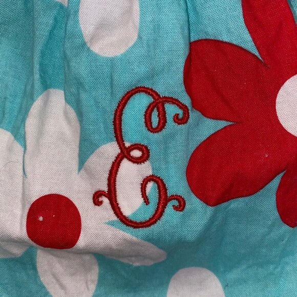 E Monogram Handmade Floral Dress - Picture 3 of 4